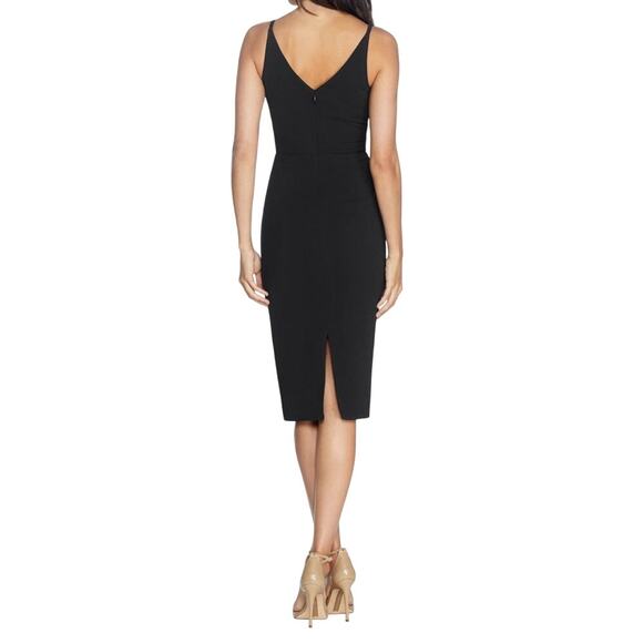 Dress the Population Anita crepe cocktail dress black size Large L - Picture 8 of 8